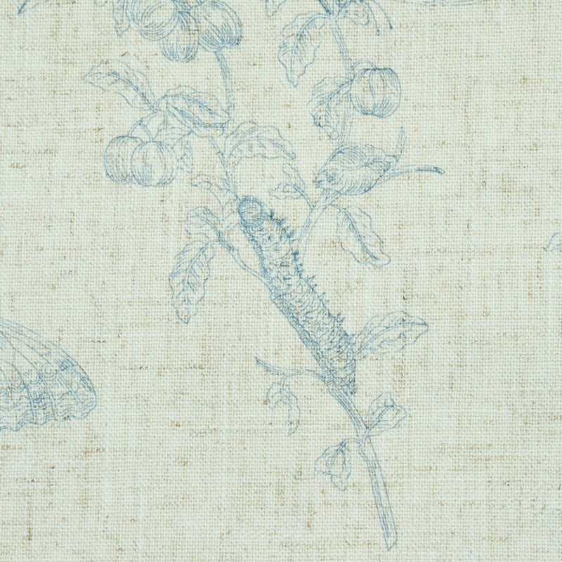 Baudin butterfly linen | Blue