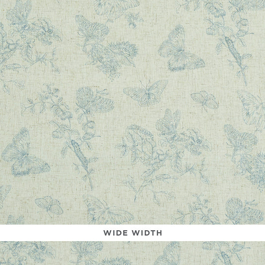 Baudin butterfly linen | Blue