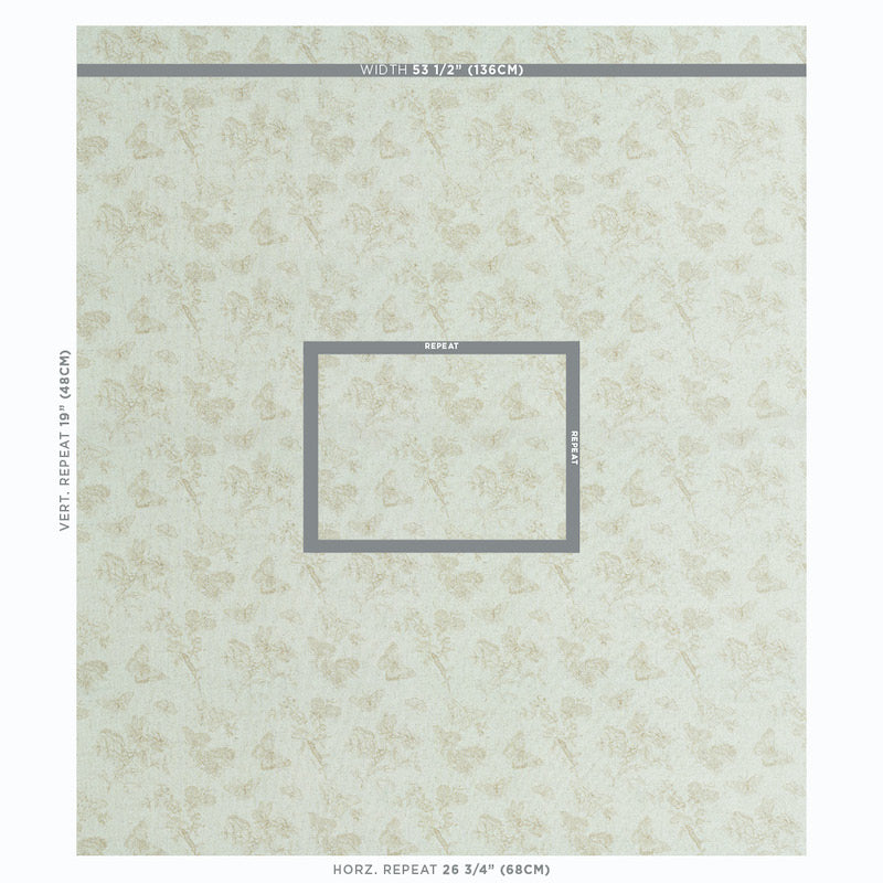 Baudin butterfly linen | Natural
