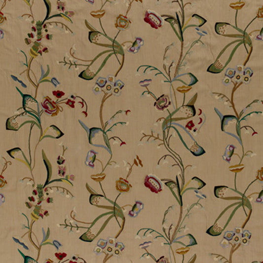 Vanessa embroidery | Chamois/multi