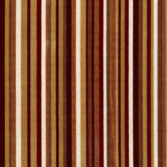 Syncopated velvet stripe | Bronze / wine