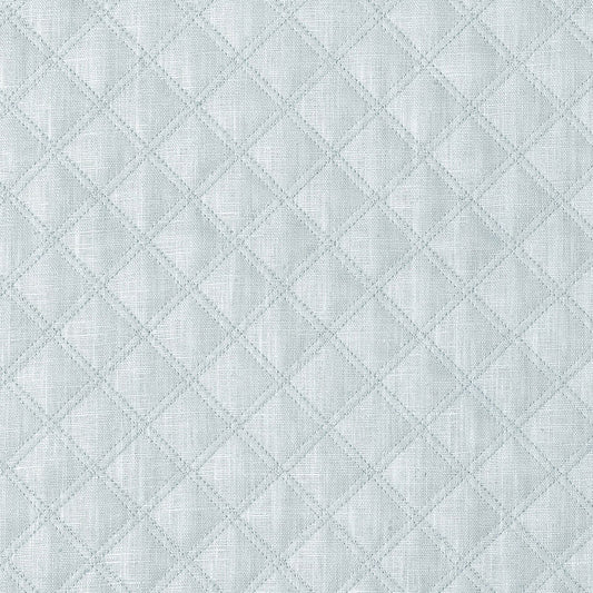 Thayer quilted linen | Aqua