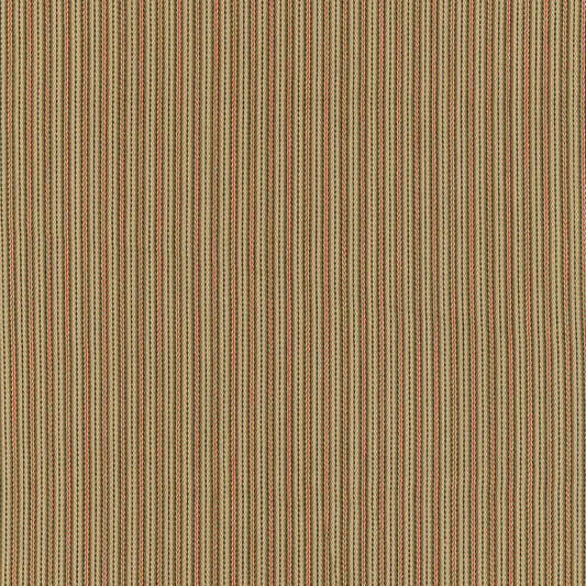 Baker cotton stripe | Flax/mocha/red