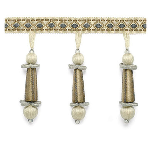 Addington molded tassel fringe | Moonstone