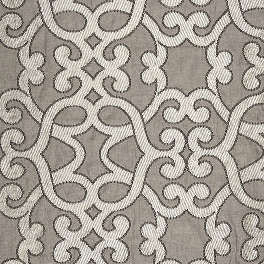 Amboise linen embroidery | Zinc