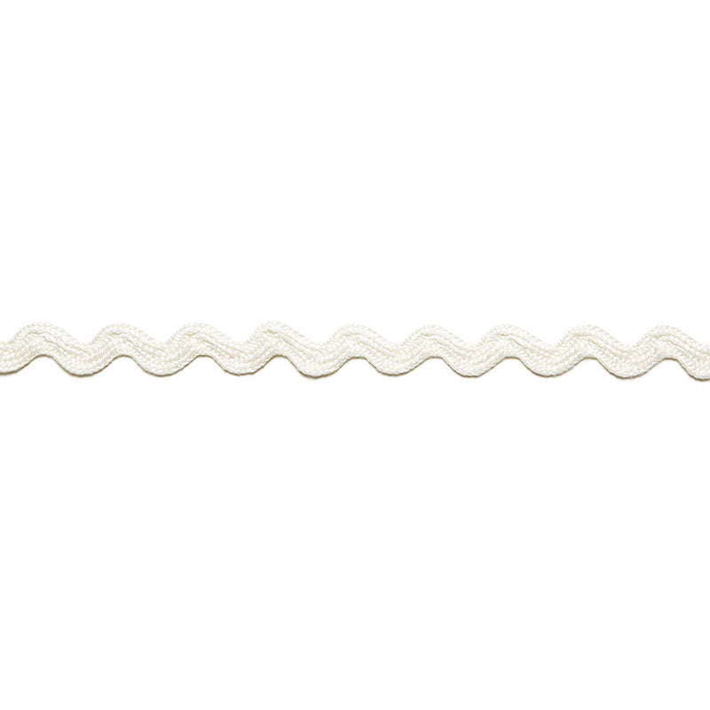 Chantal linen rickrack | Blanc