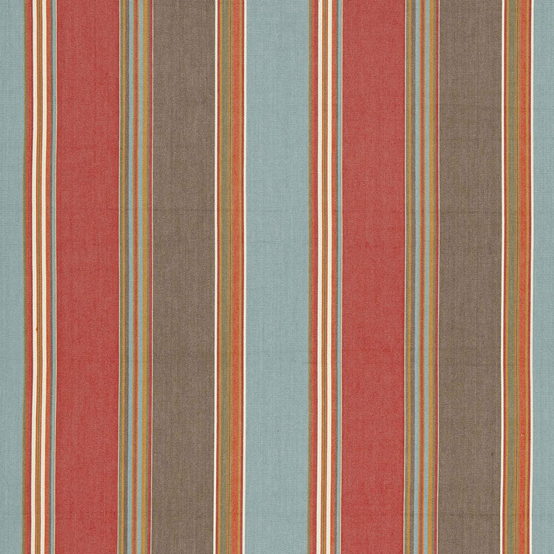 Addison cotton stripe | Red earth
