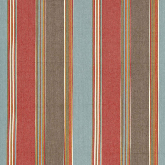 Addison cotton stripe | Red earth