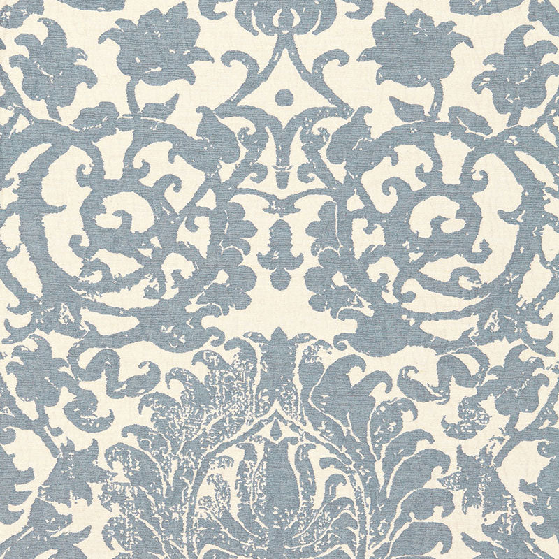 Arezzo linen damask | Azure