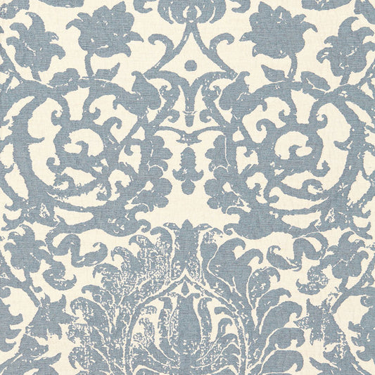Arezzo linen damask | Azure