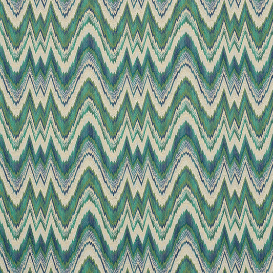 Valkyrie flame stitch | Emerald & peacock