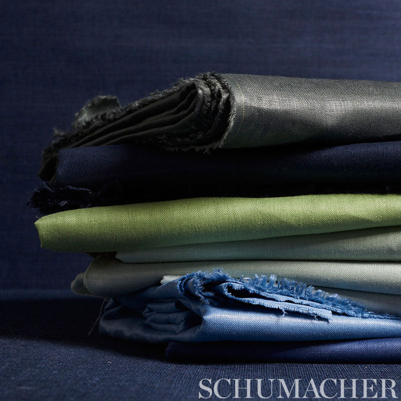 Lange glazed linen | Marine