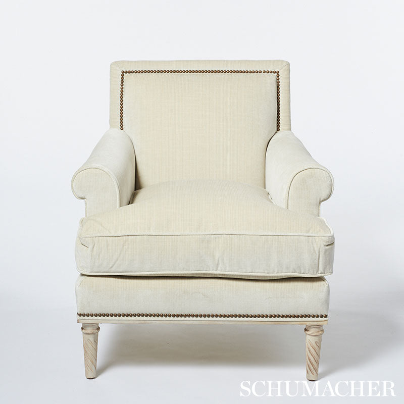 Antique strie velvet | Oyster