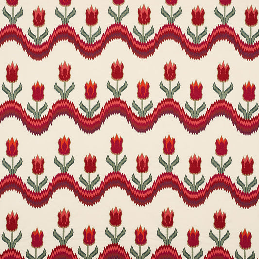 Tulip flamestitch embroidery | Vermilion