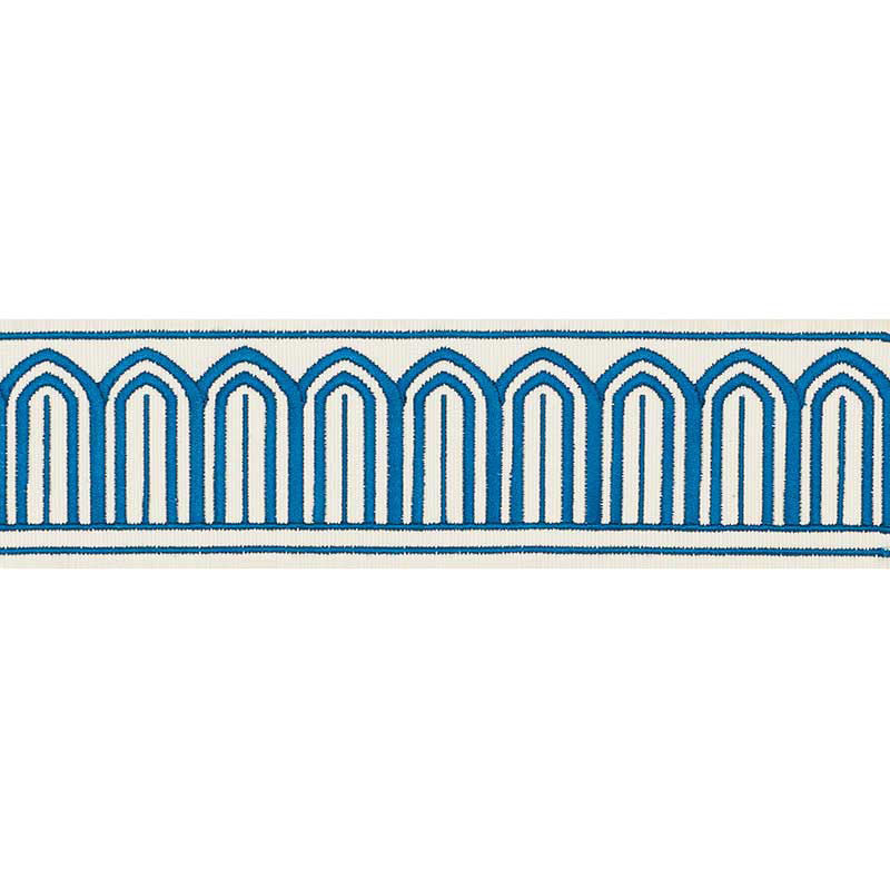 Arches embroidered tape | Peacock