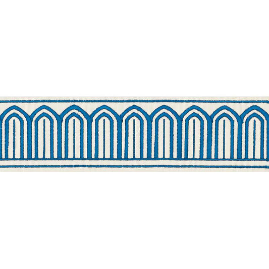 Arches embroidered tape | Peacock