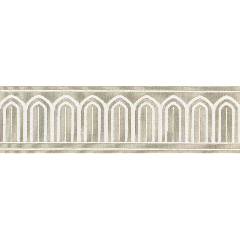 Arches embroidered tape | Taupe