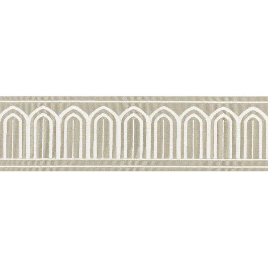 Arches embroidered tape | Taupe