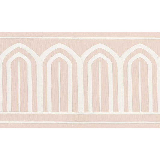 Arches embroidered tape wide | Blush