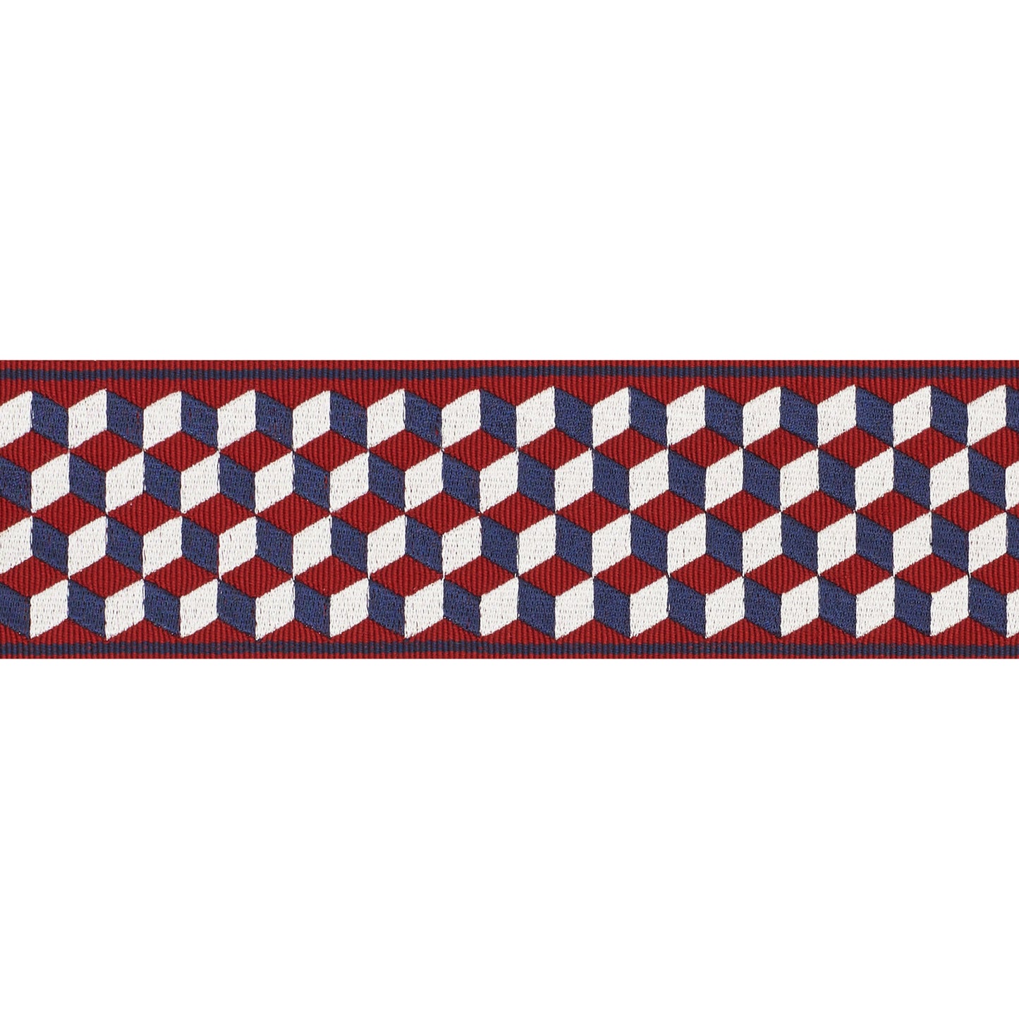 Tumbling blocks tape | Rouge & bleu
