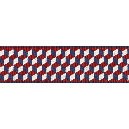 Tumbling blocks tape | Rouge & bleu