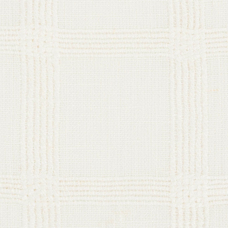 Pauline check casement | Whitework