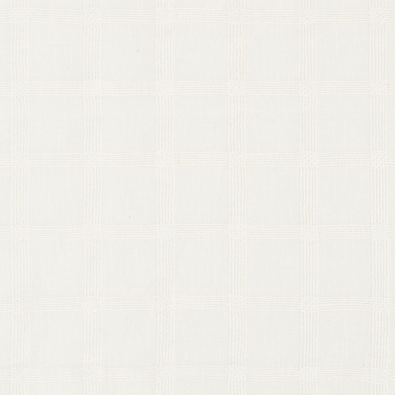 Pauline check casement | Whitework