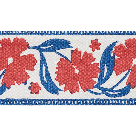 Adra hand blocked tape | Red & blue