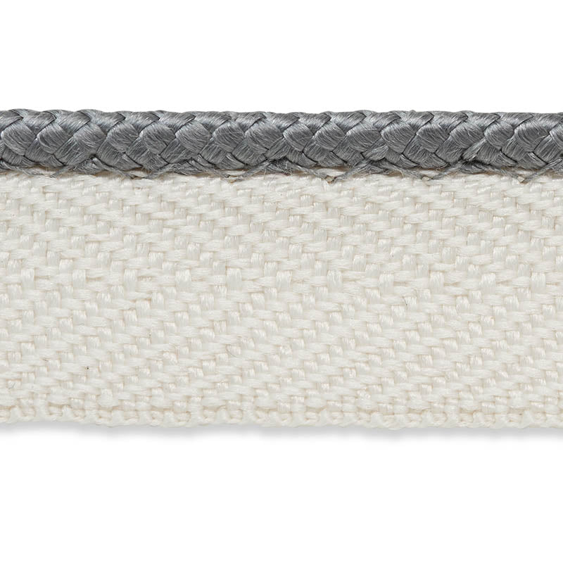 Gustave silk lip cord narrow | Grey