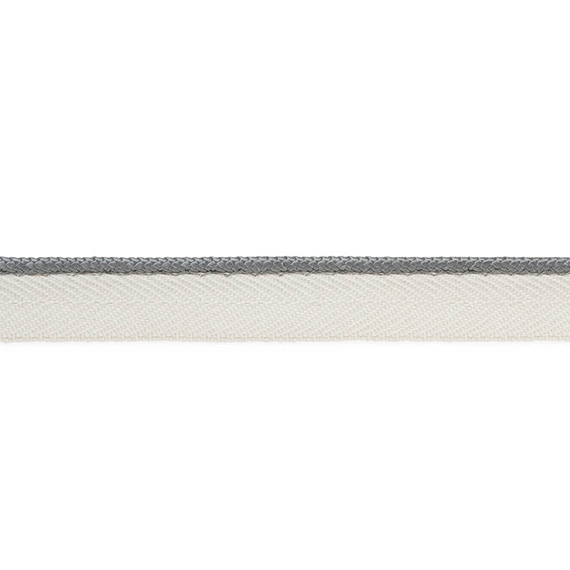 Gustave silk lip cord narrow | Grey