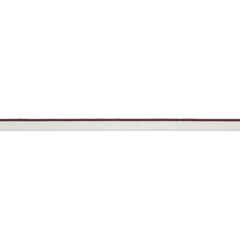 Gustave silk lip cord narrow | Eggplant