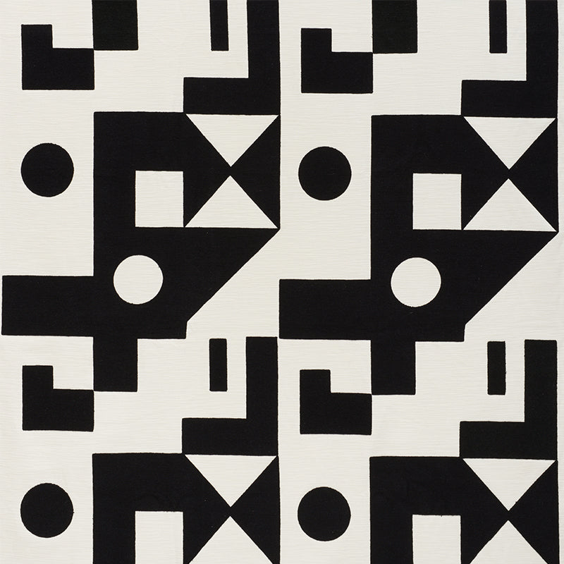Binary embroidery | Black