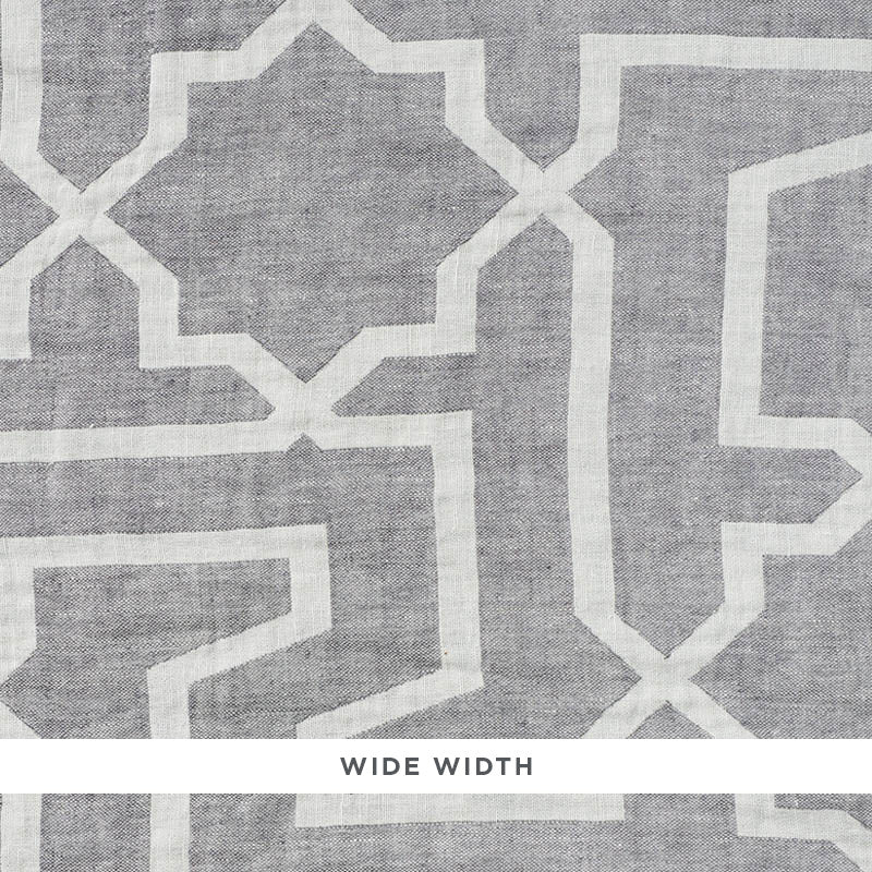 Arabesque maze sheer | Grey