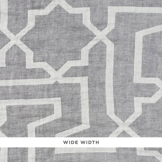 Arabesque maze sheer | Grey