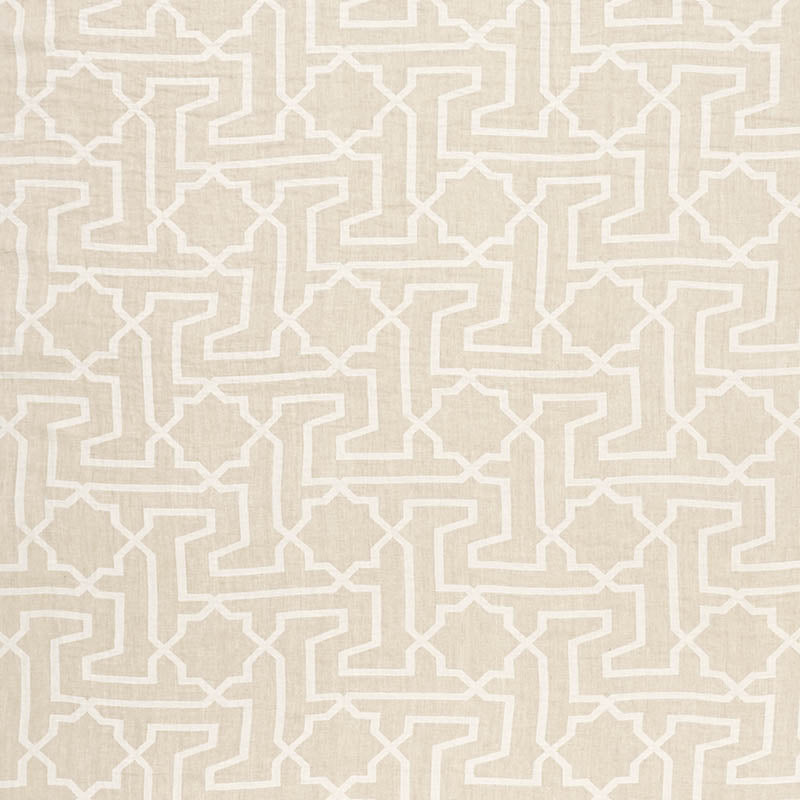 Arabesque maze sheer | Natural