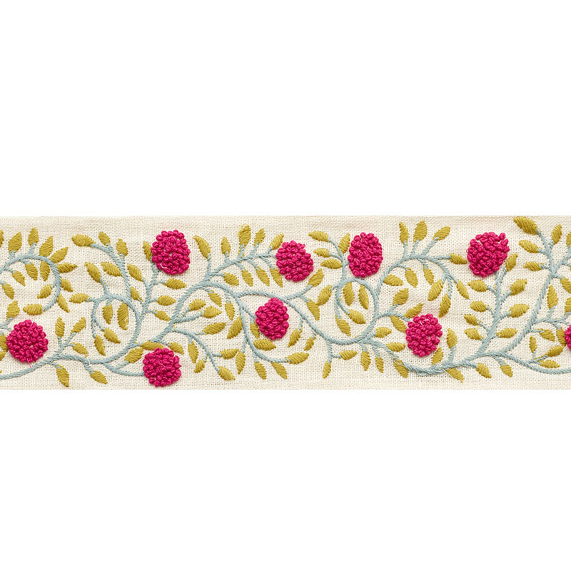 Ashoka tape | Magenta & leaf
