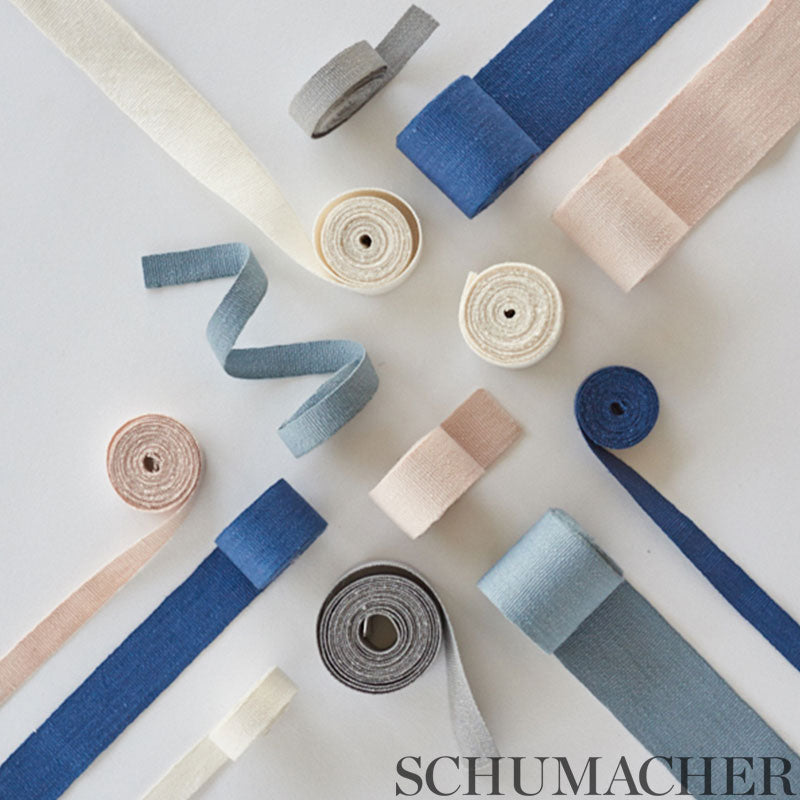 Mathias linen tape narrow | Sky