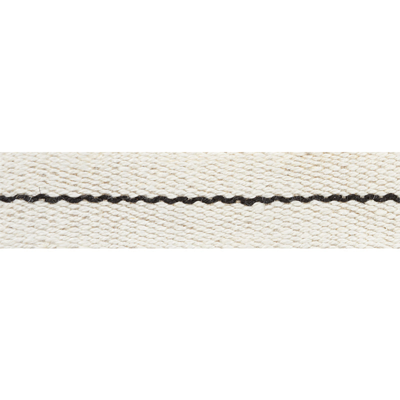 Agnes narrow tape | White & black