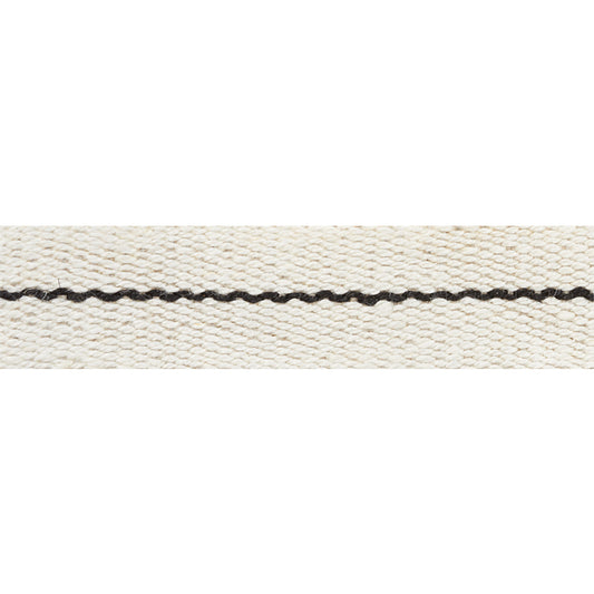 Agnes narrow tape | White & black