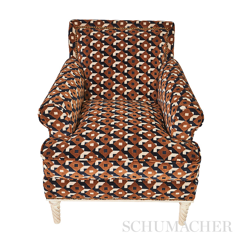 Dazzle ship velvet | Brown & black