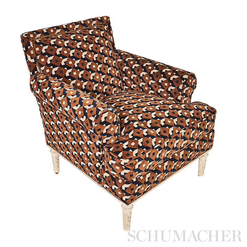 Dazzle ship velvet | Brown & black
