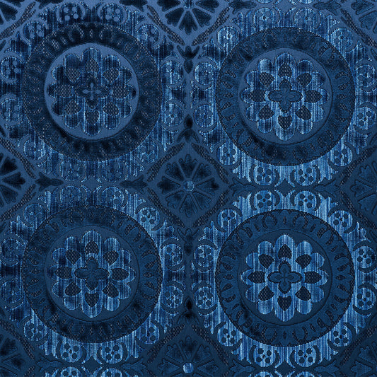 Suzani strie velvet | Sapphire