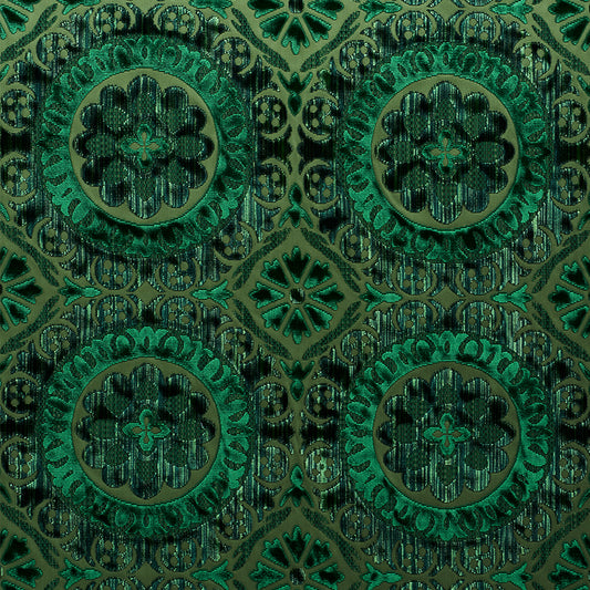 Suzani strie velvet | Emerald