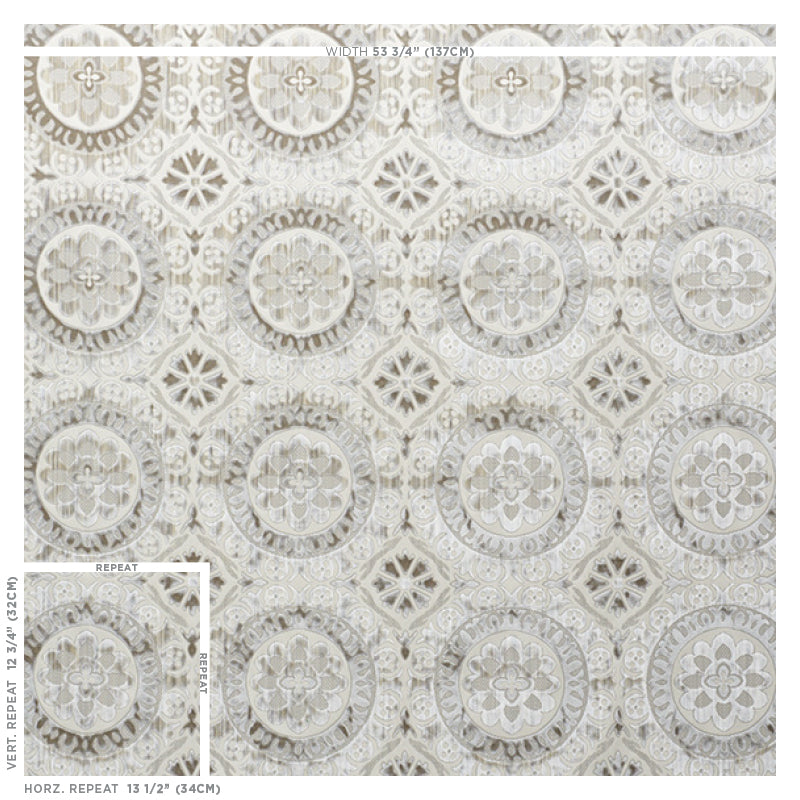 Suzani strie velvet | Pearl