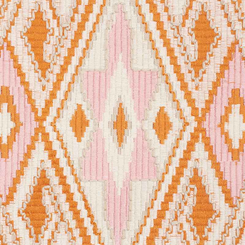 Bayeta embroidery | Pink & orange