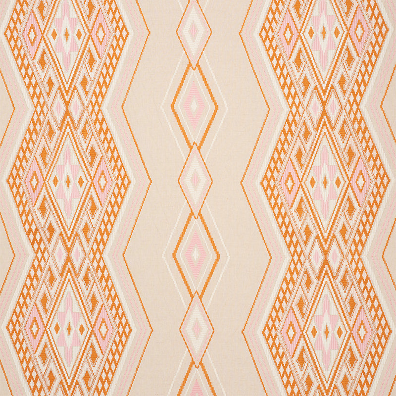 Bayeta embroidery | Pink & orange