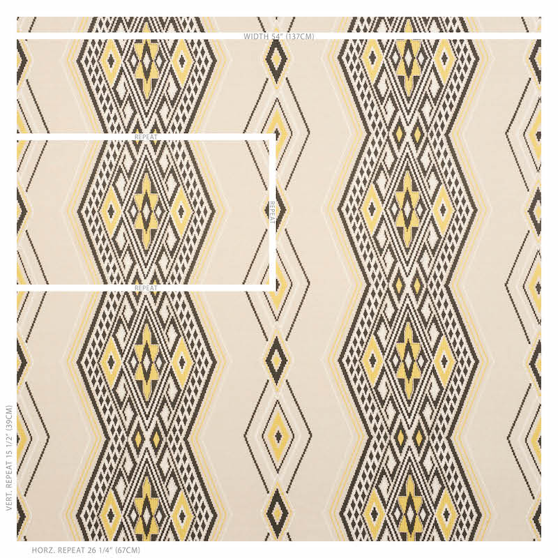 Bayeta embroidery | Yellow & neutral