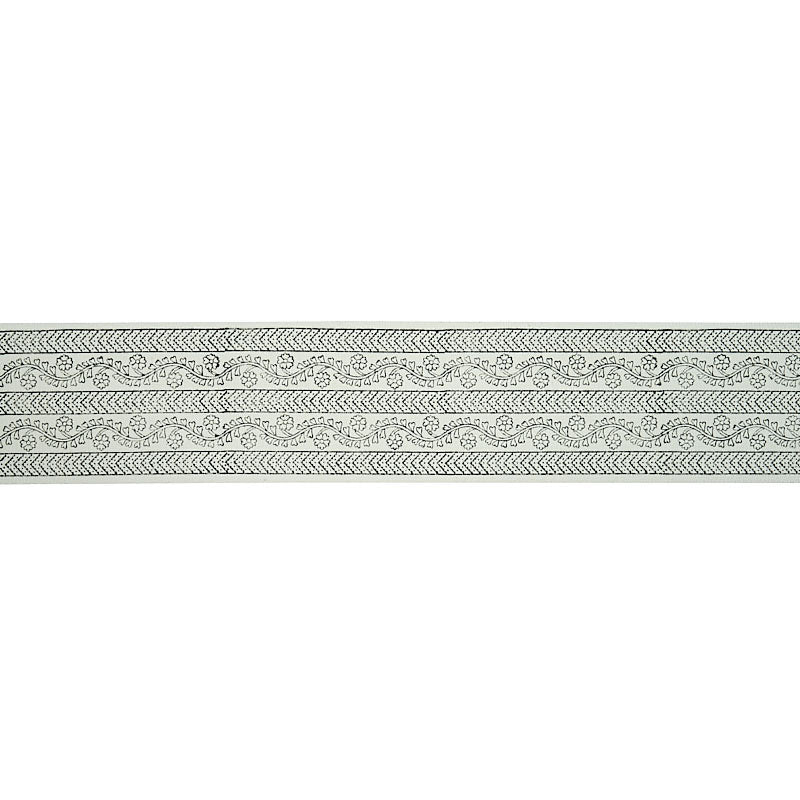 Arbela hand blocked tape | Charcoal