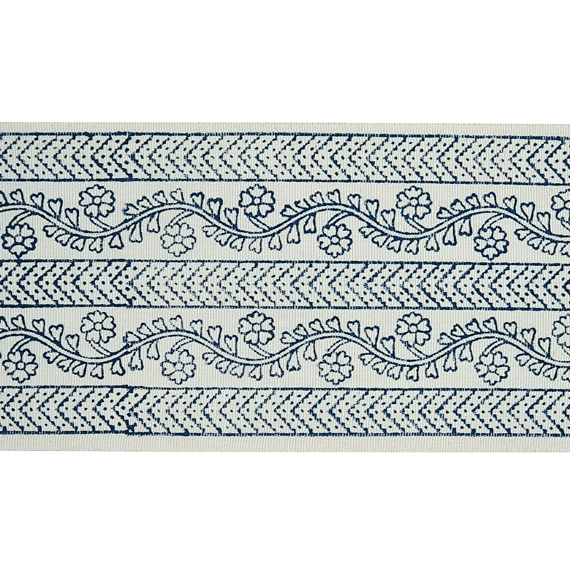 Arbela hand blocked tape | Indigo