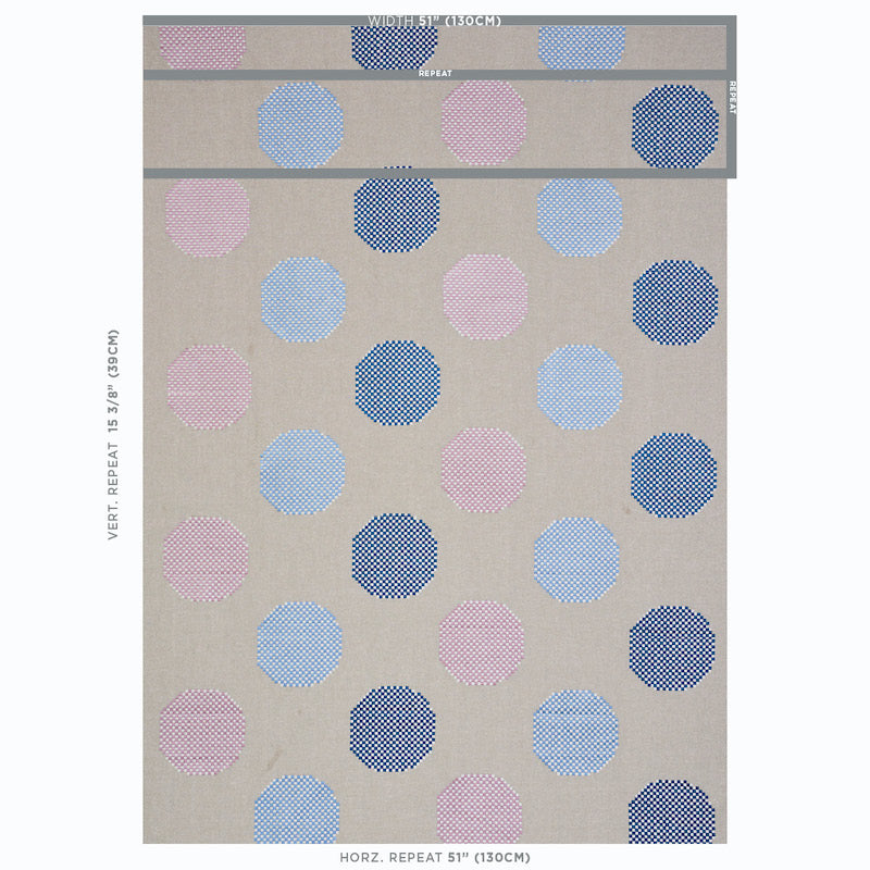 Hansen embroidery | Blue & lilac